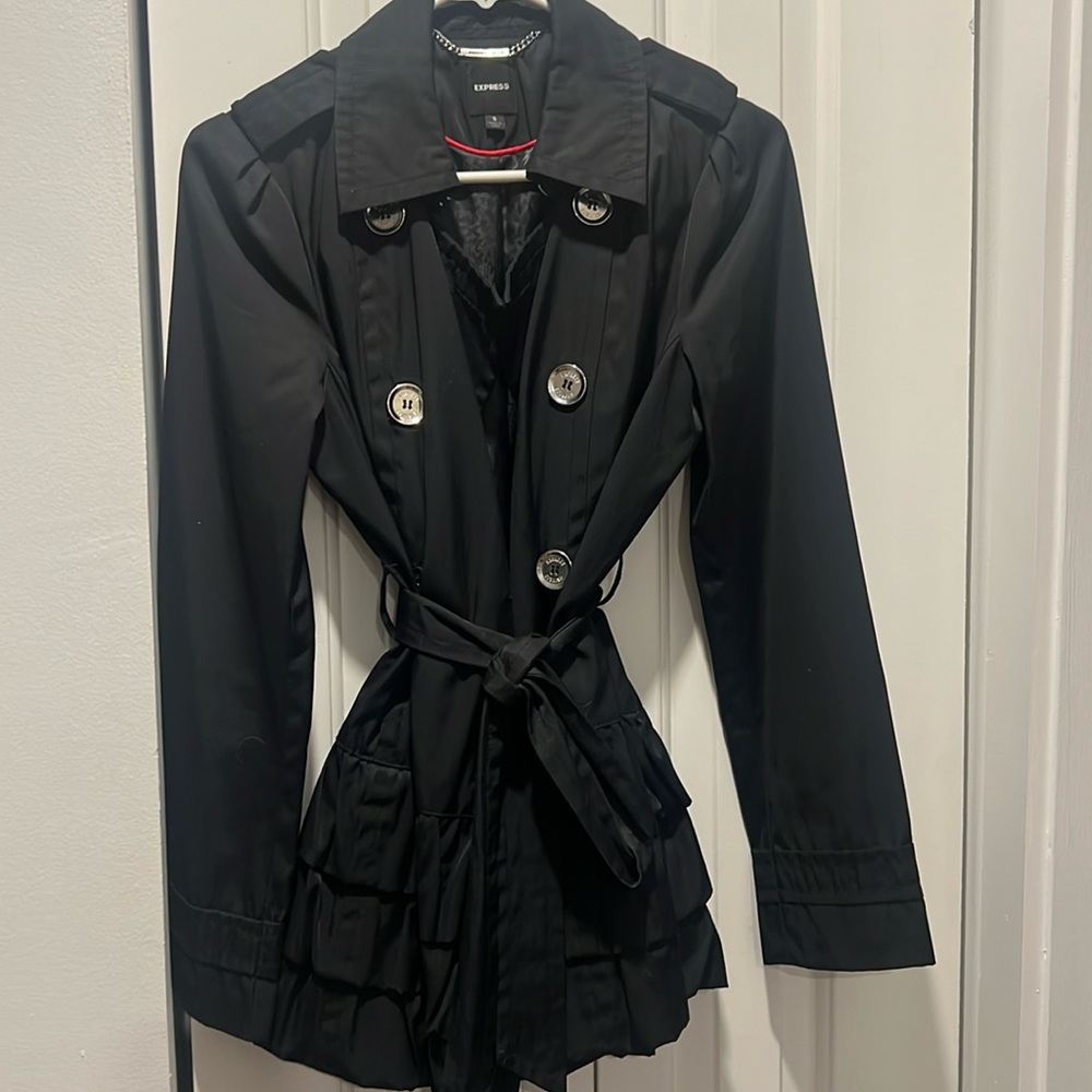 Women’s pea coat with belt